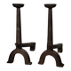 Large pair of Louis XIII Landiers with bowls