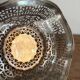 Silver Metal Openwork Vintage Art Deco Fruit Basket
