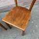 Paire de chaises bistrot bois courbé  1950