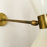 Pair white moonlight wall lamps