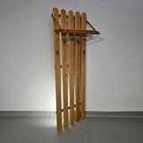 Pine wood coat rack / coatrack width 60 height 190 depth 30 cm