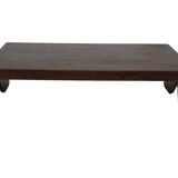 Vintage Coffee Table Wengé Brutalist Postmodern 70's Design