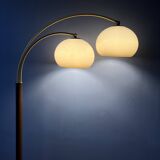 Vintage Dijkstra double arc mushroom floor lamp