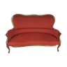 Red Louis XV style bench