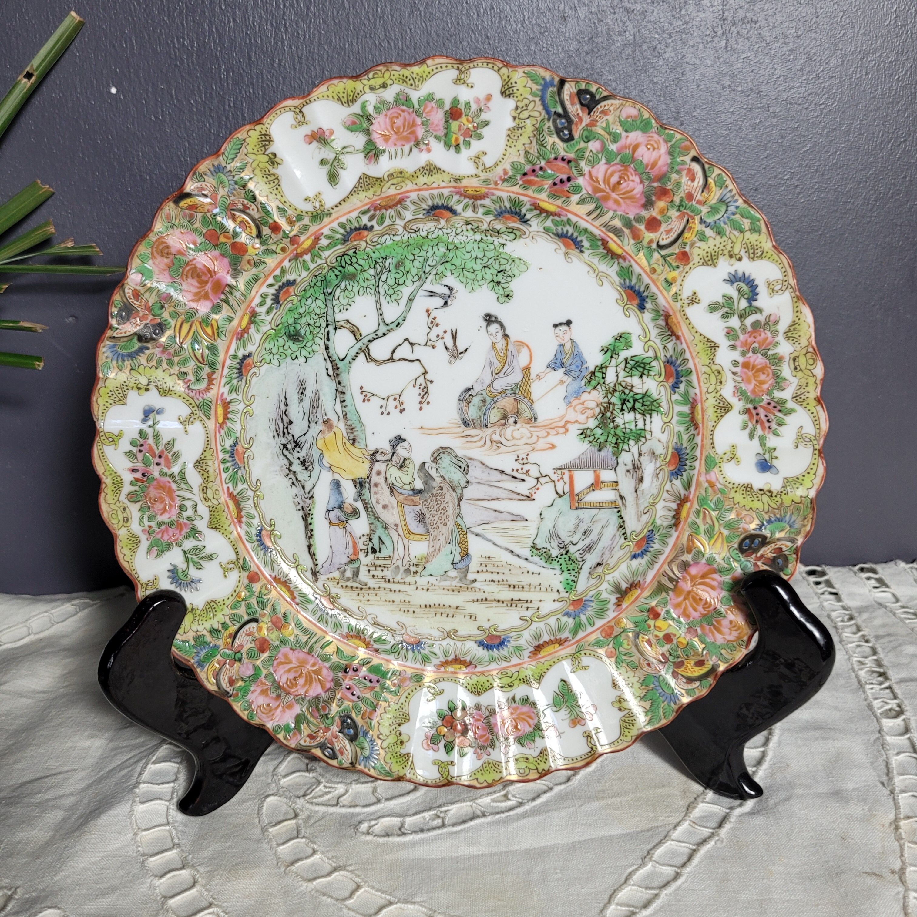 Chinese plate Canton porcelain