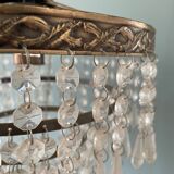 Old ceiling lamp chandelier with grapevines