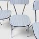 Set of 4 vintage Formica chairs – 1960s