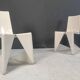 Ensemble de 10 chaises de salle à manger en fibre de verre LRC par Wiel Arets pour Lensvelt, début 21