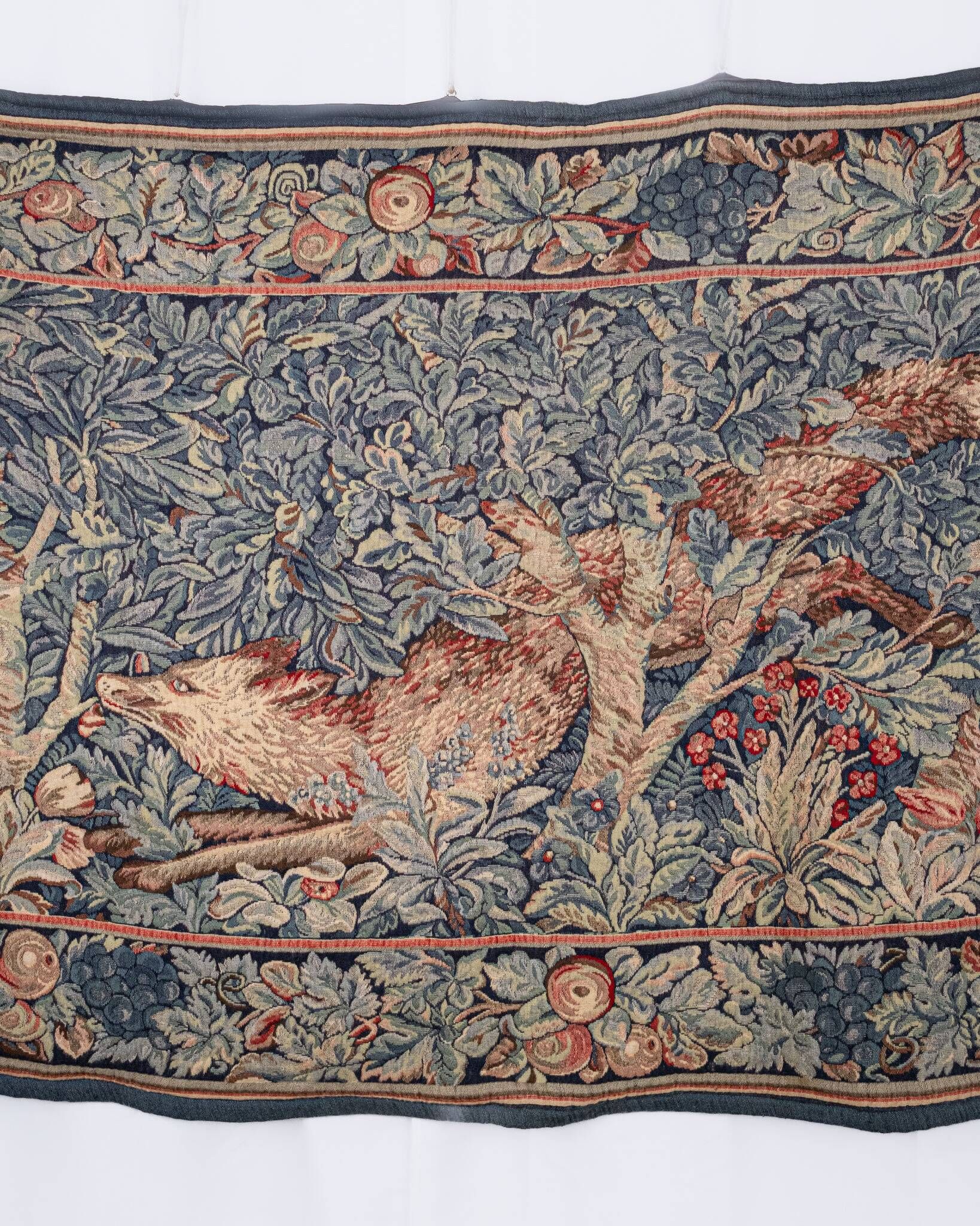 Verdure Tapestry with Fox, John Dearle for Morris & Co, mid-20th century