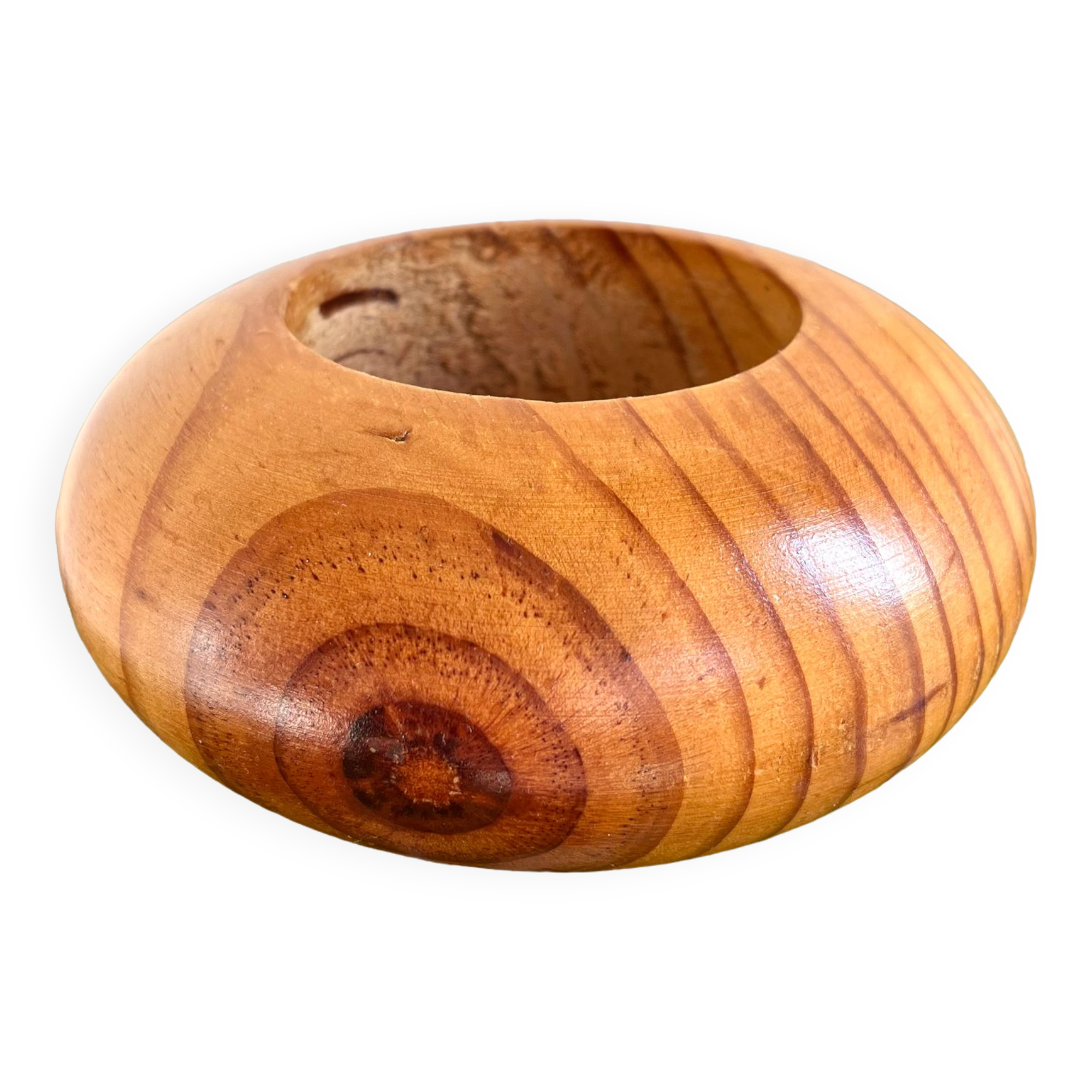 Vintage wooden candle holder