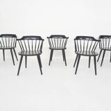 Set of five Yngve Ekstrom for Pastoe FH01 dining room chairs, The Netherlands 1960's