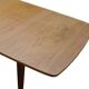 Vintage Scandinavian extendable dining table in teak from the 1950s.