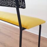 Vintage upholstered bench