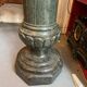 Very beautiful and ancient green marble column, dating from the 19th century
