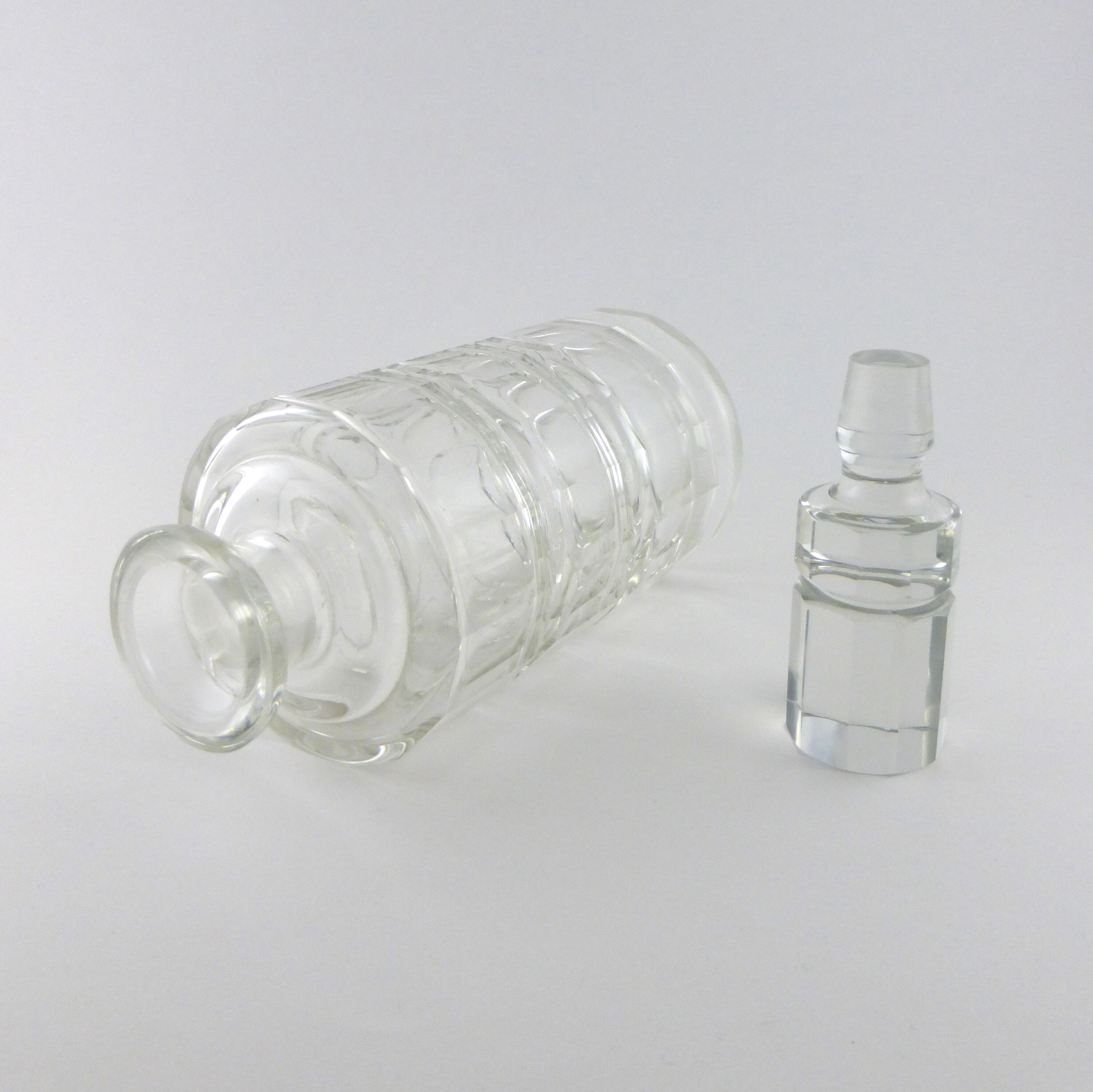Art deco crystal bottle circa 1930