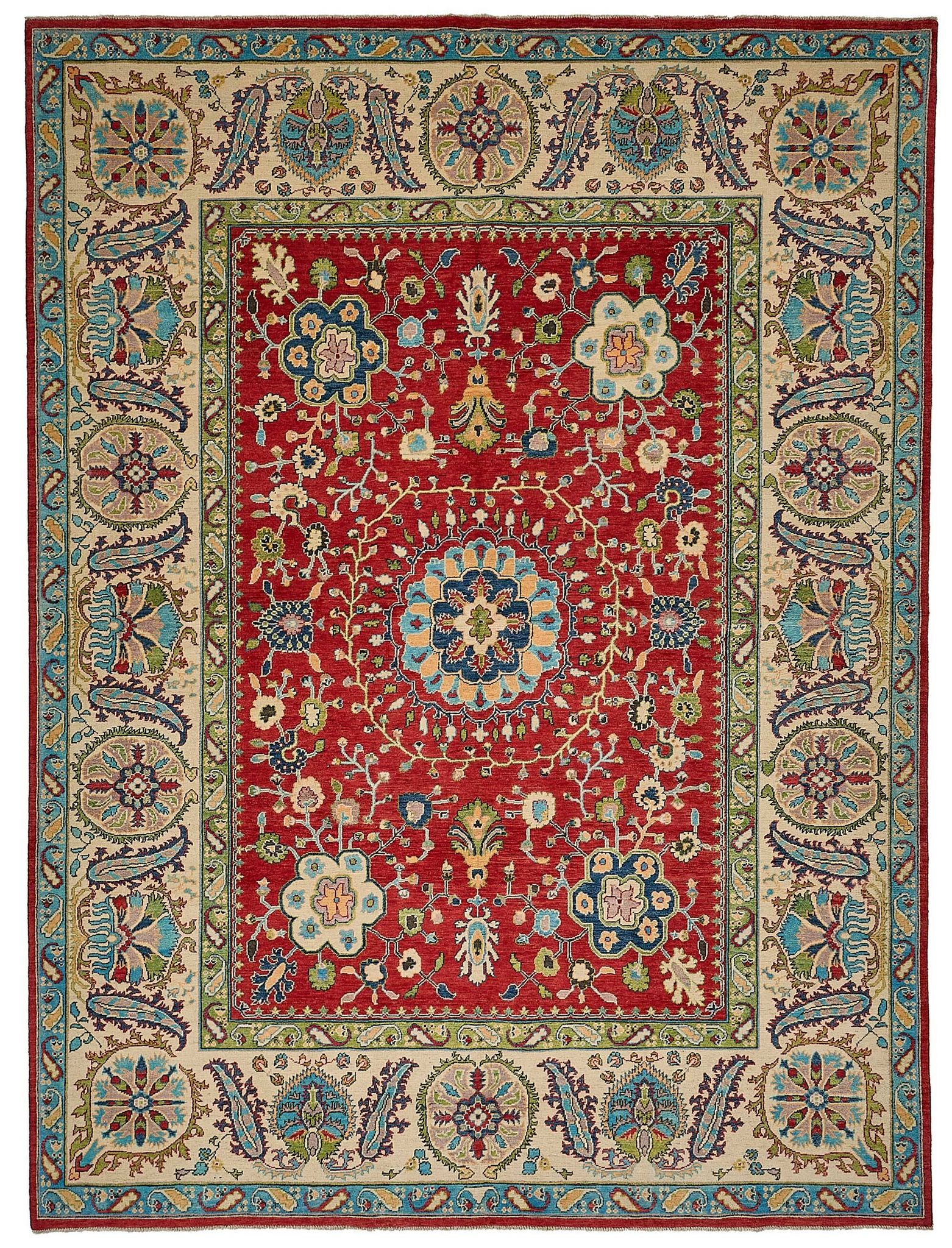 Turkish Handknotted Wool Oushak Rug 255 cm x 340 cm