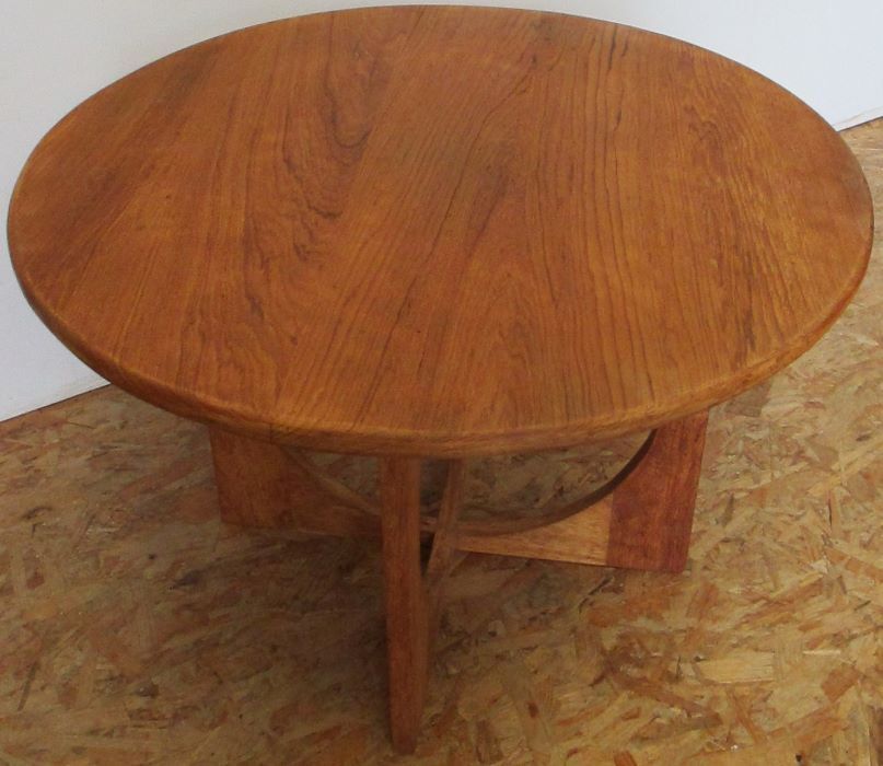 Nielson-stamped solid teak coffee table