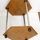 Hexagonal Art Deco pedestal table