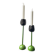 2 designer porcelain candlesticks "Tulip" - Taitu Milano - Rare vintage