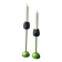 2 designer porcelain candlesticks "Tulip" - Taitu Milano - Rare vintage