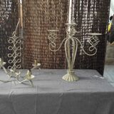 Lot de lustre et bougeoir