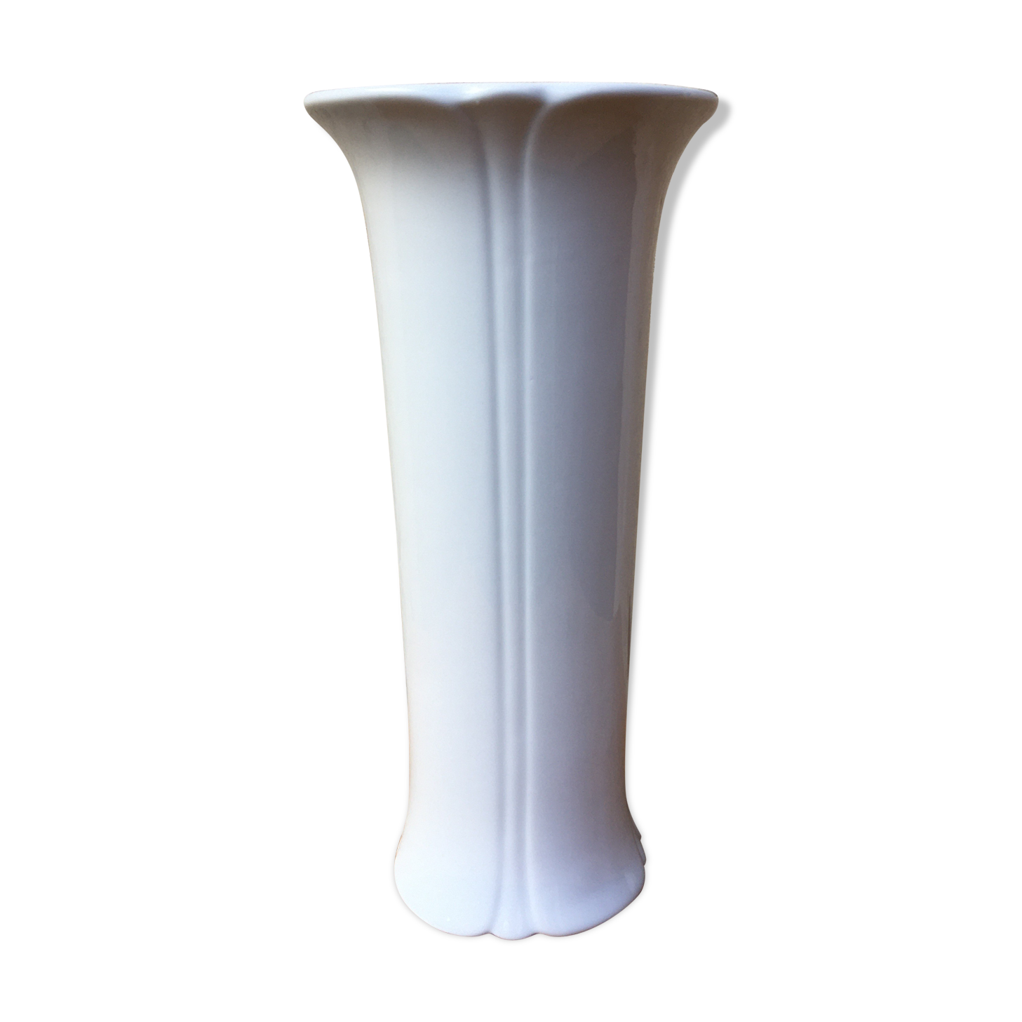 White porcelain vase