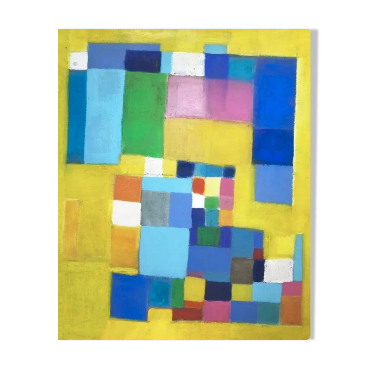 Abstract yellow painting