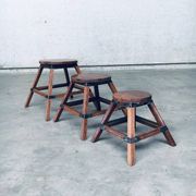 Wabi Sabi Nesting Tables, France, 1950s, Set of 3