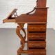 20th century Davenport desk with walnut piano top