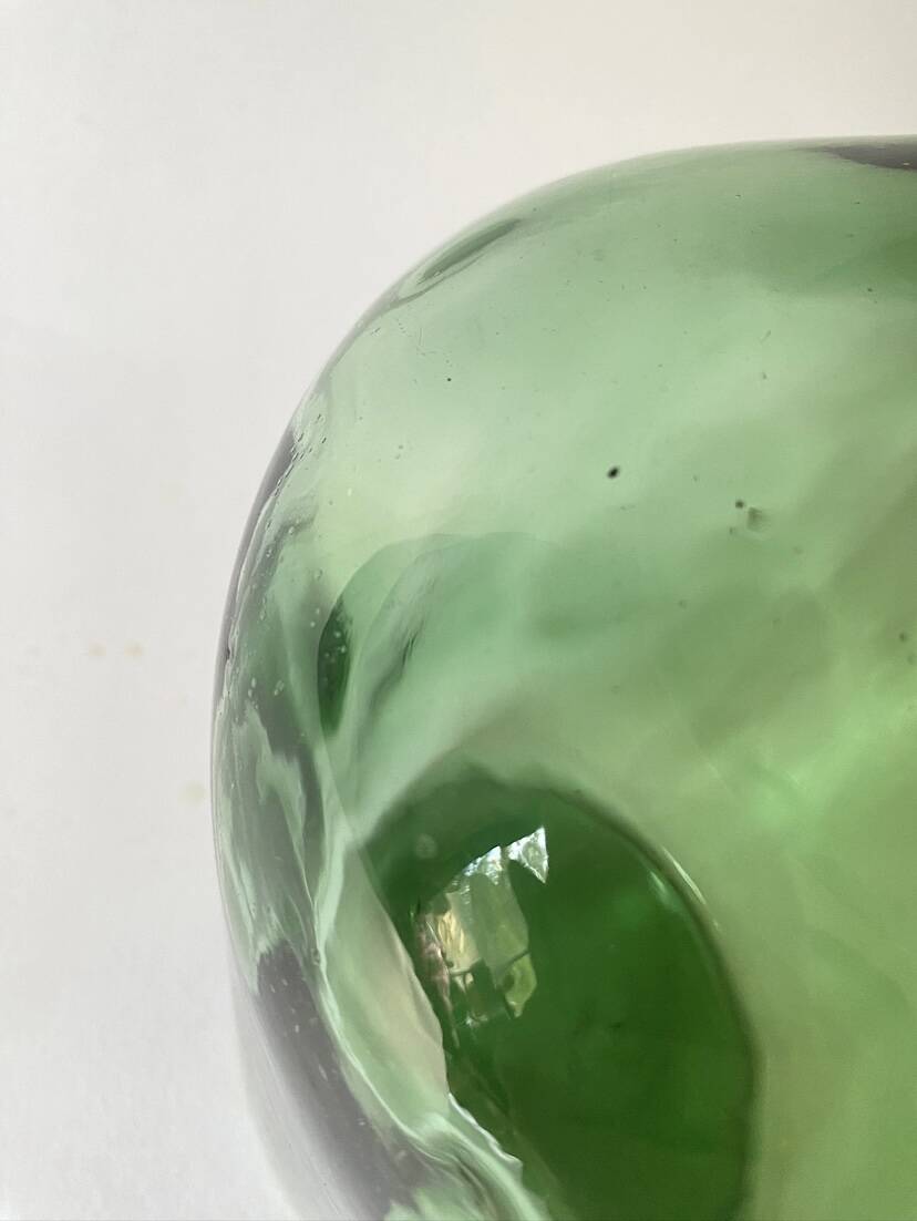Glass lamp, new 2M fabric cable, lampshade