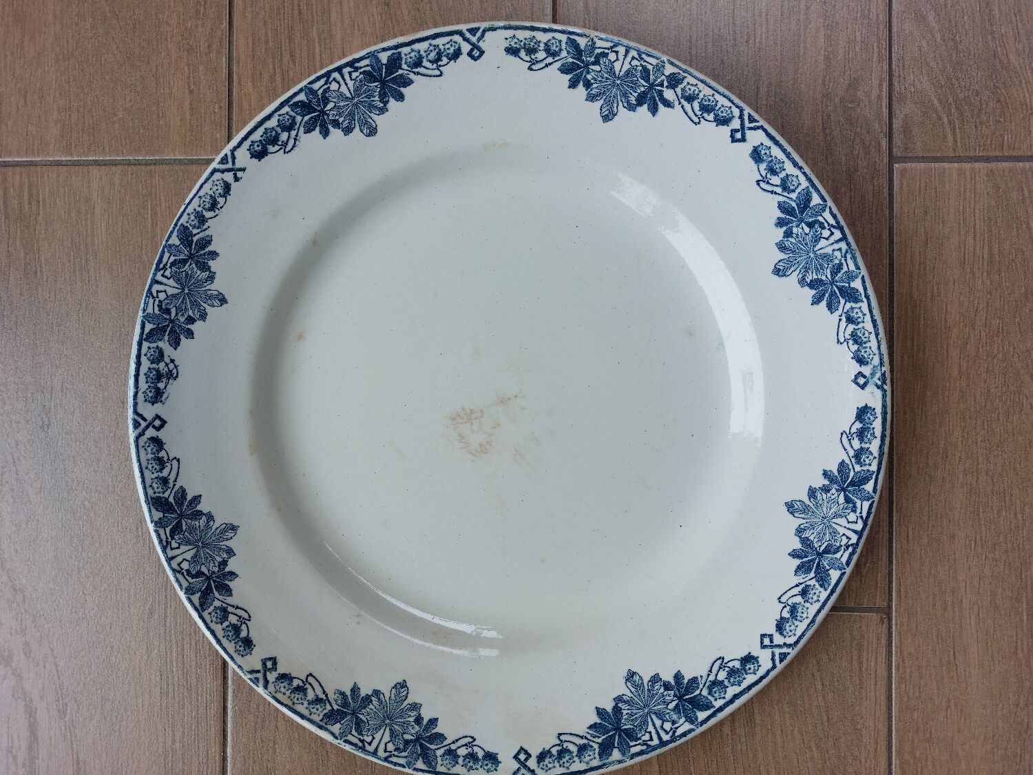 Large old Longwy serving dish