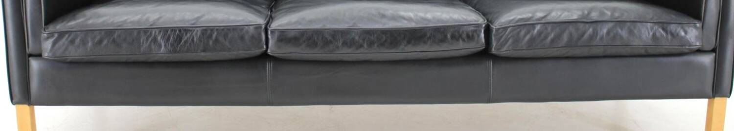 Vintage Scandinavian leather sofa