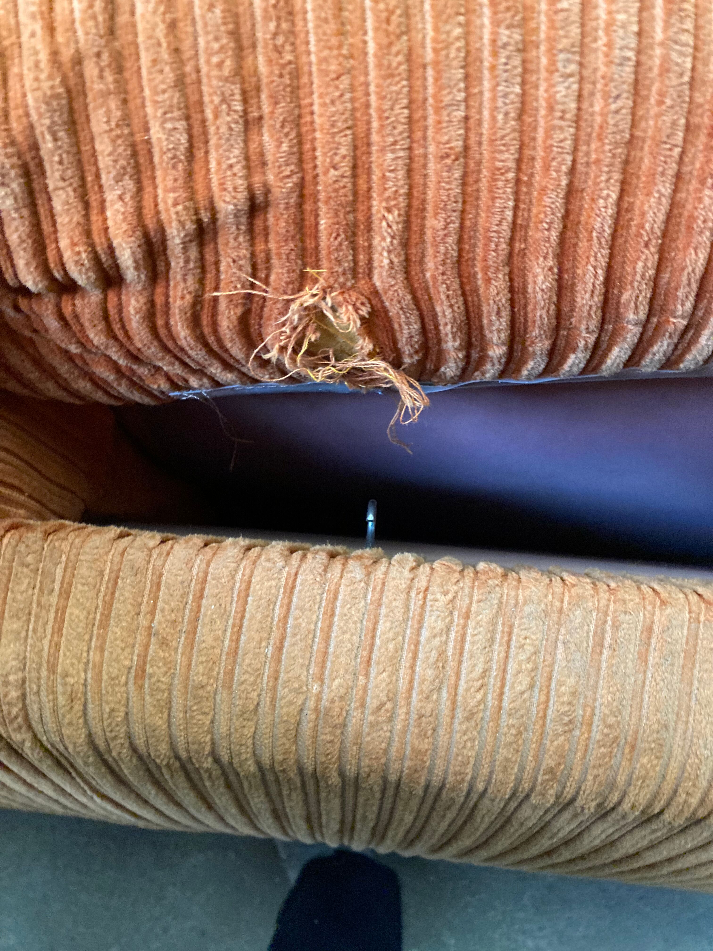 Vintage orange sofa bed