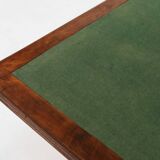 Victorian Burl Wood Folding Card Table, UK, 19th Century