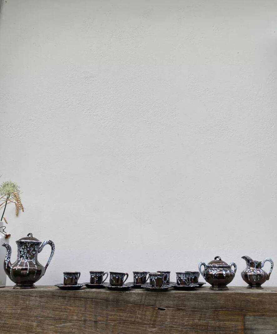 1970 Vallauris Brutalist Service