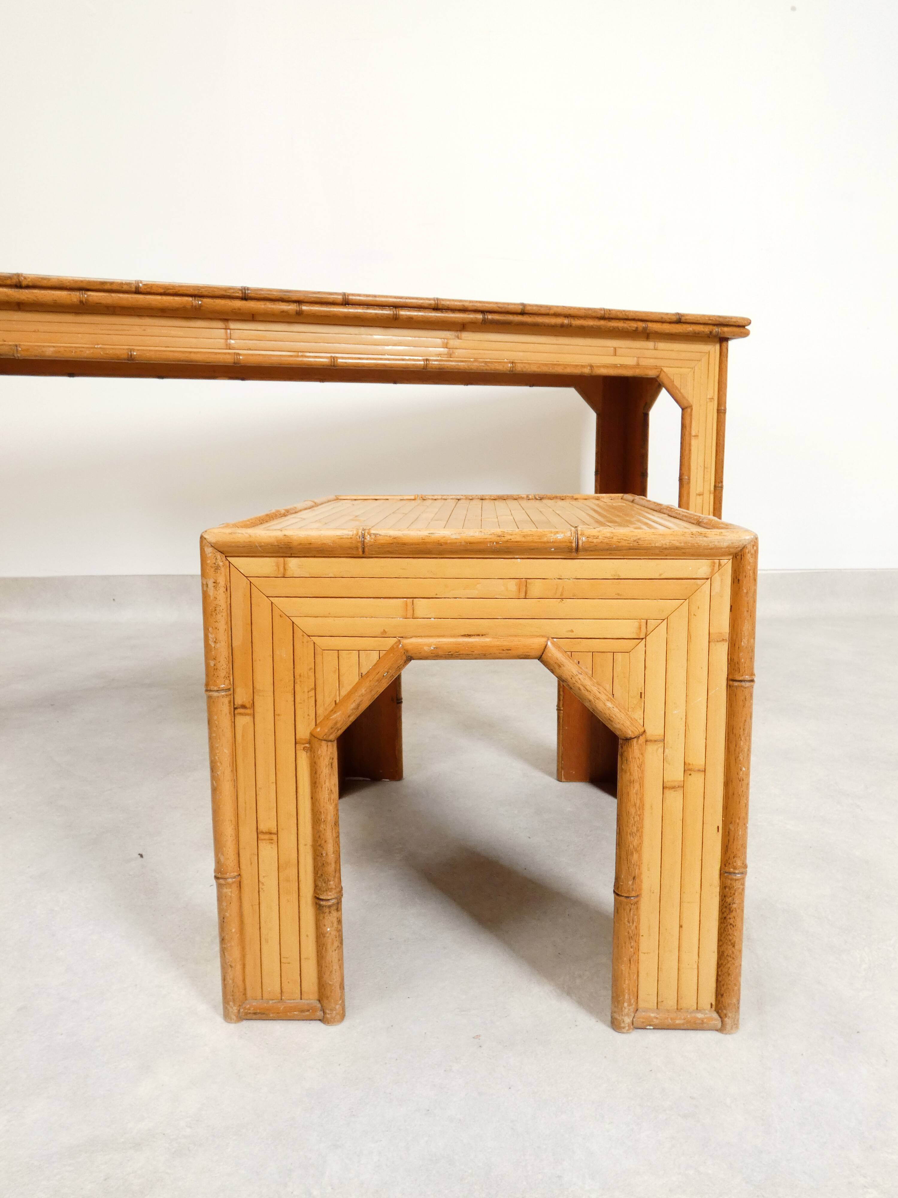 Dressoir console and side table bamboo