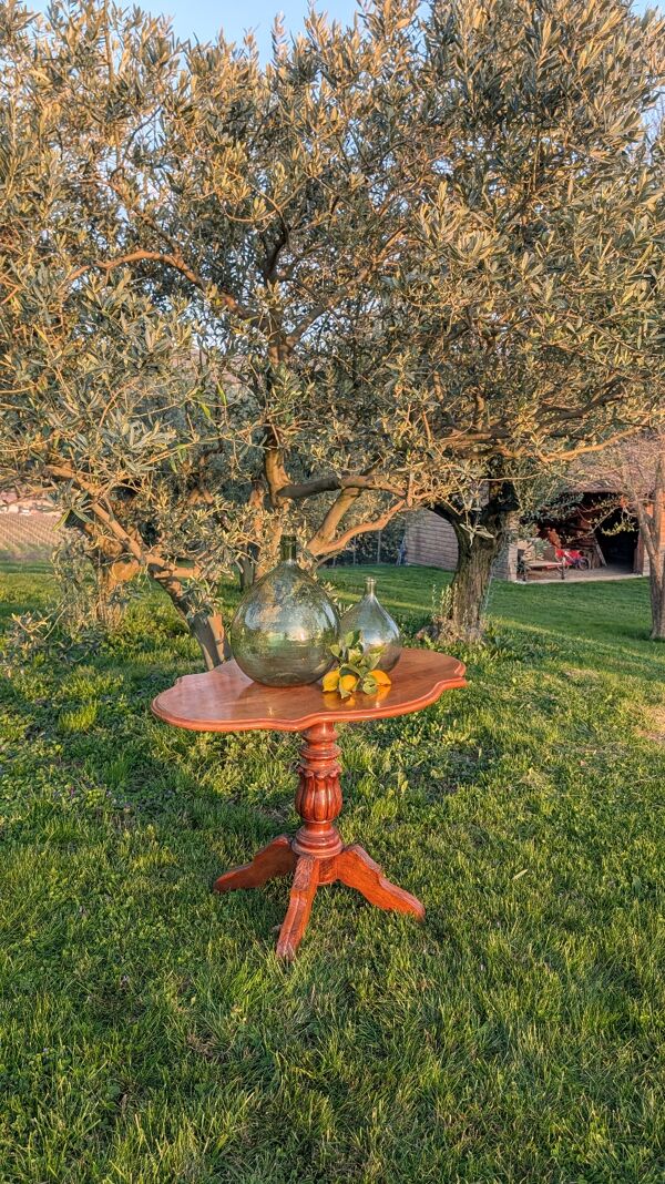 Guéridon Basculant d'Époque XIXe - Étiquette