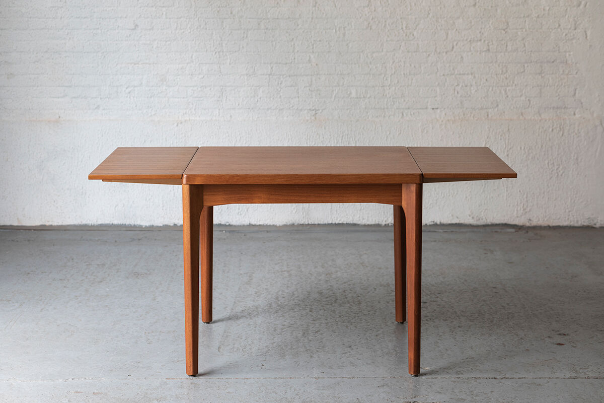 Extendable square dining table by Vejle Stole Møbelfabrik, Denmark 1960’s