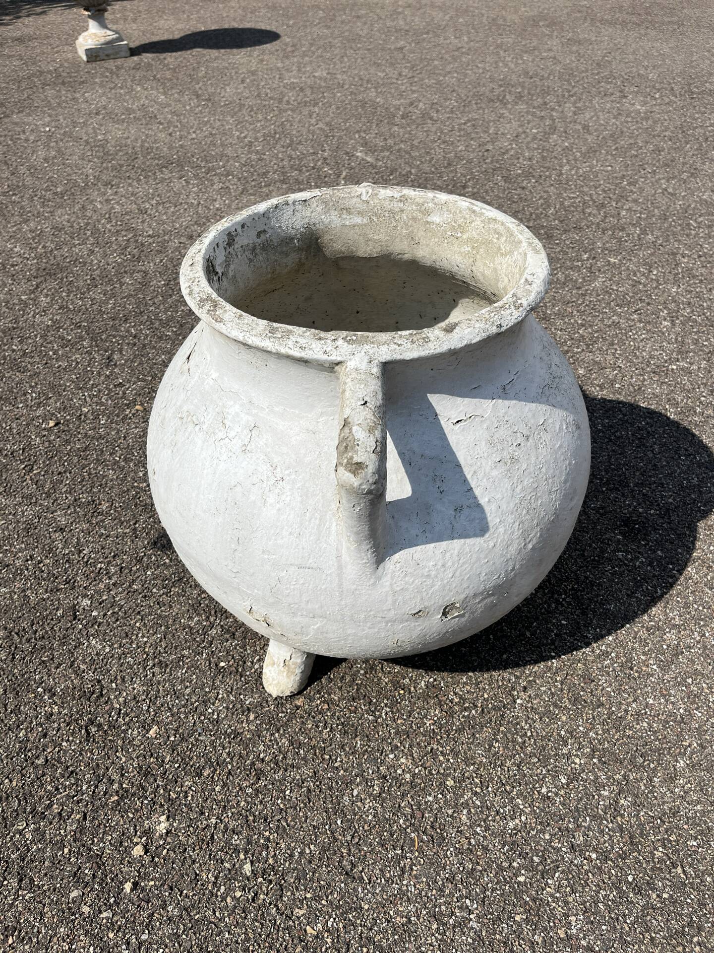 Willy Guhl jardinière marmite tripode 1950 fibrociment vintage
