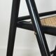 4 chaises pliantes bois et rotin