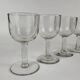 Set of 5 glasses blown balloon XIXth