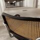 Fauteuil b64 Breuer noir cannage accoudoirs et tampons neufs