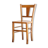 Bistro chair of the 50s in patinated wood