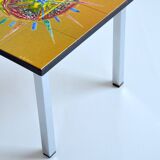 Coffee table / End table / Vintage hand-painted ceramic 1960