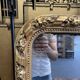 Napoleon III era mirror with gold leaf