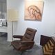60s leather armchair