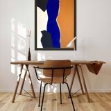Painting on canvas: Picking up the broken pieces N°4
