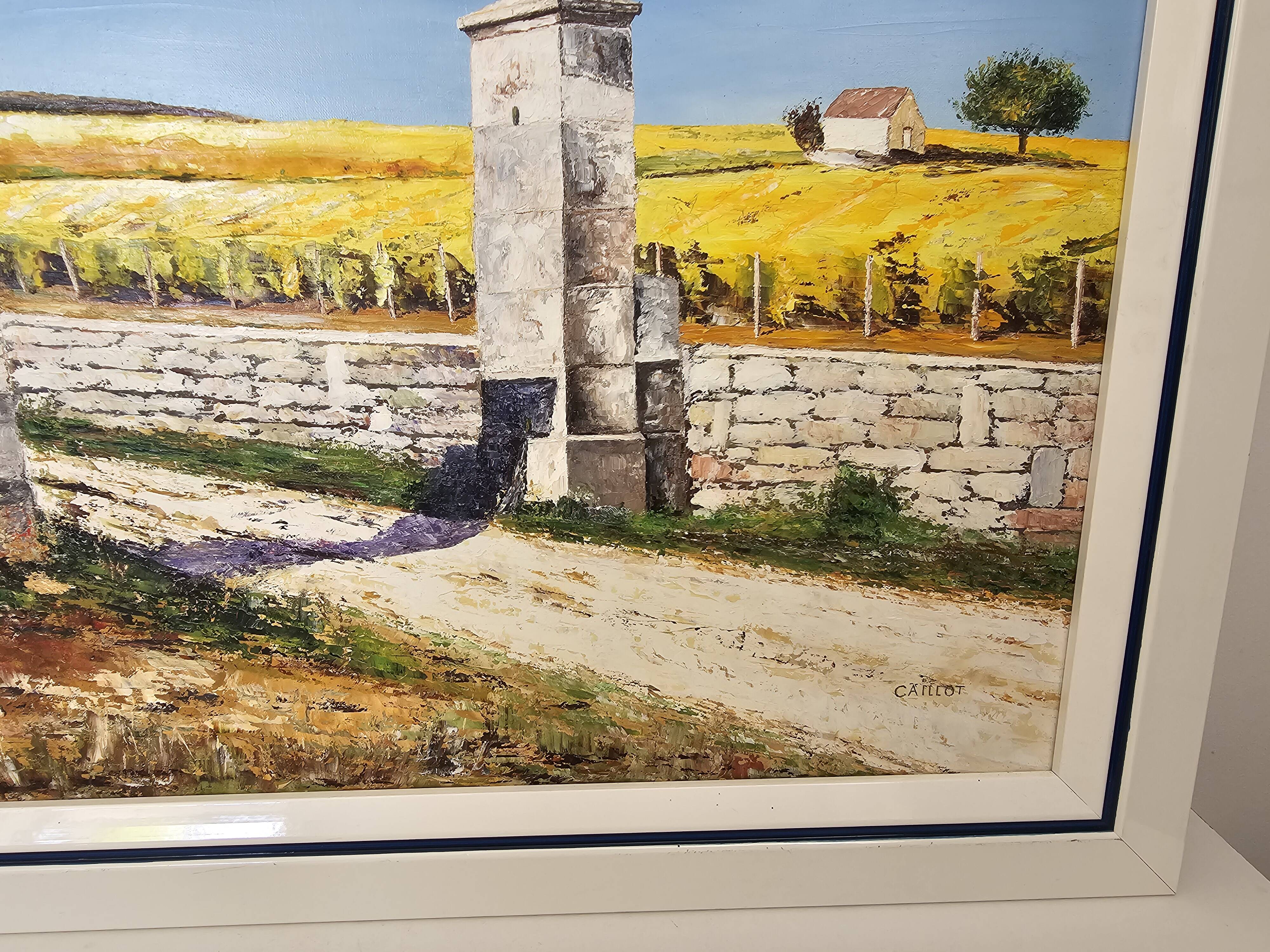 Oil painting - Clos des Mouches in Beaune - Jean-François Caillot