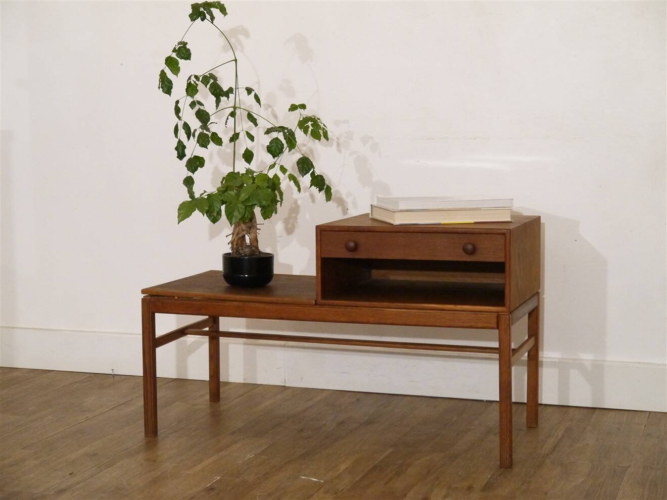 Scandinavian teak side table, 1960s