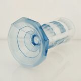 Art Deco vase blue glass